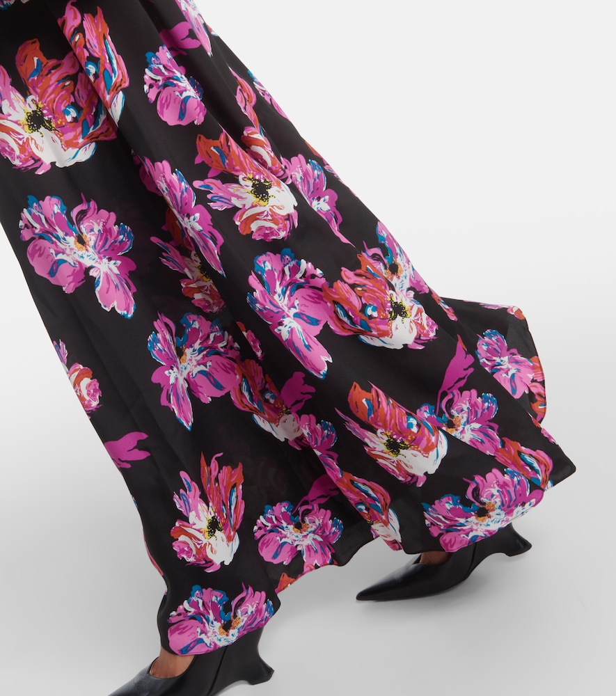 Sydney printed silk-blend maxi dress
