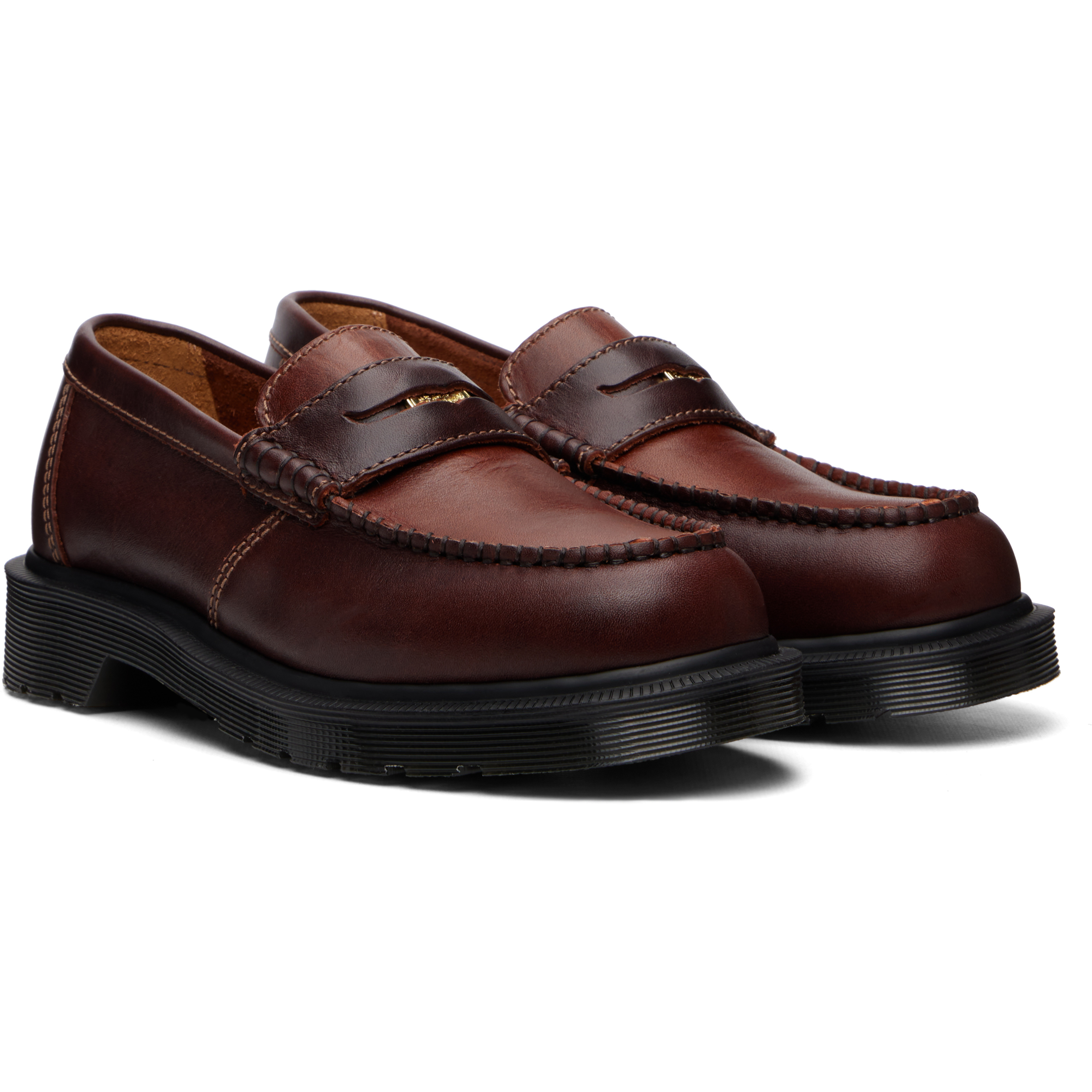 Brown Penton Classic Calf Leather Loafers