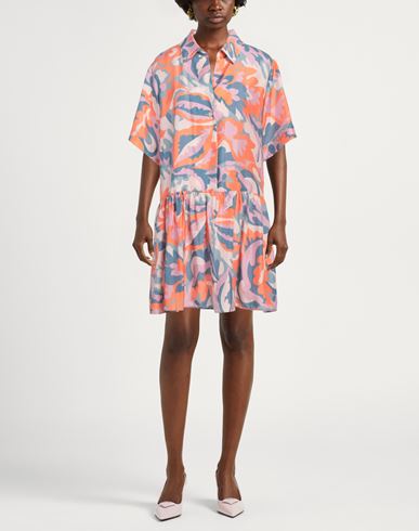 Woman Mini dress Coral Size 2 Silk