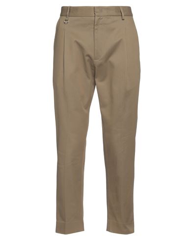 Man Pants Military green Size 33 Cotton, Elastane