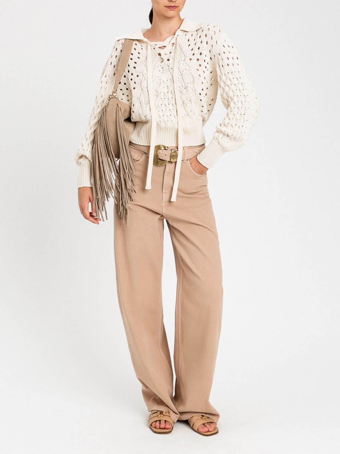 Sweater Woman color Yellow Cream