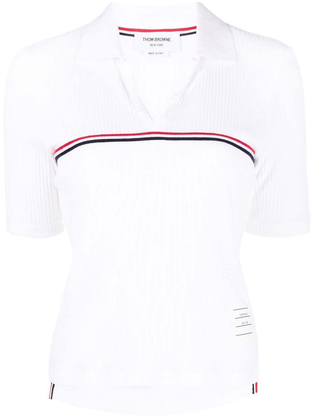 RWB-stripe polo shirt - Grey