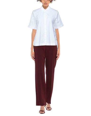 Woman Shirt White Size 6 Cotton, Elastane