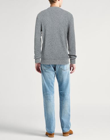 Man Sweater Light blue Size 38 Cotton