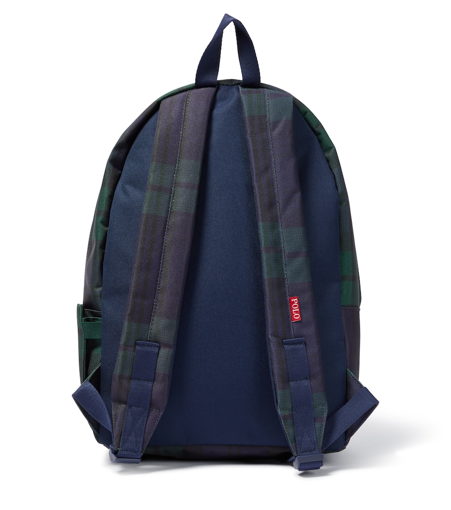 Polo Bear checked backpack