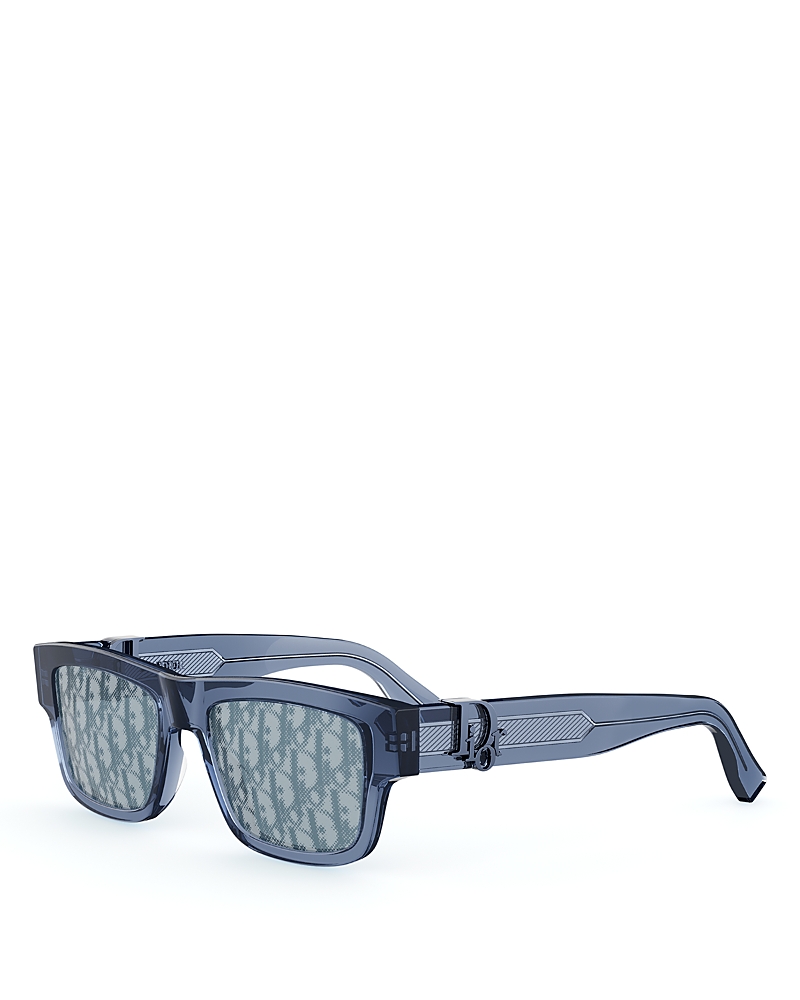 Oblique Rectangle Sunglasses, 52mm