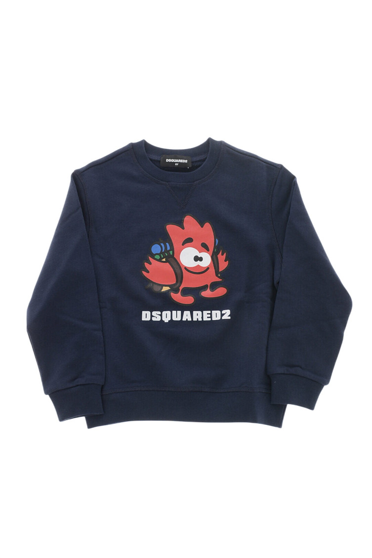 Boys Blue Graphic Sweatshirt