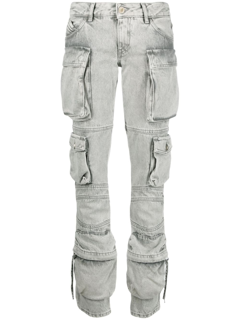 Essie straight-leg cargo jeans - Grey