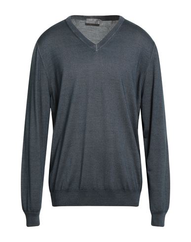Man Sweater Midnight blue Size 48 Wool, Silk