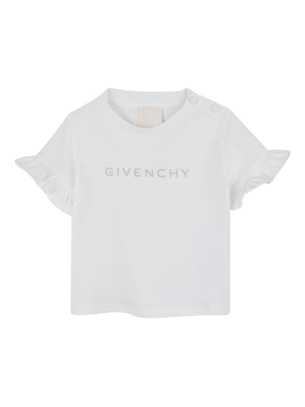 Mini Ruffled Short Sleeve Logo Tee