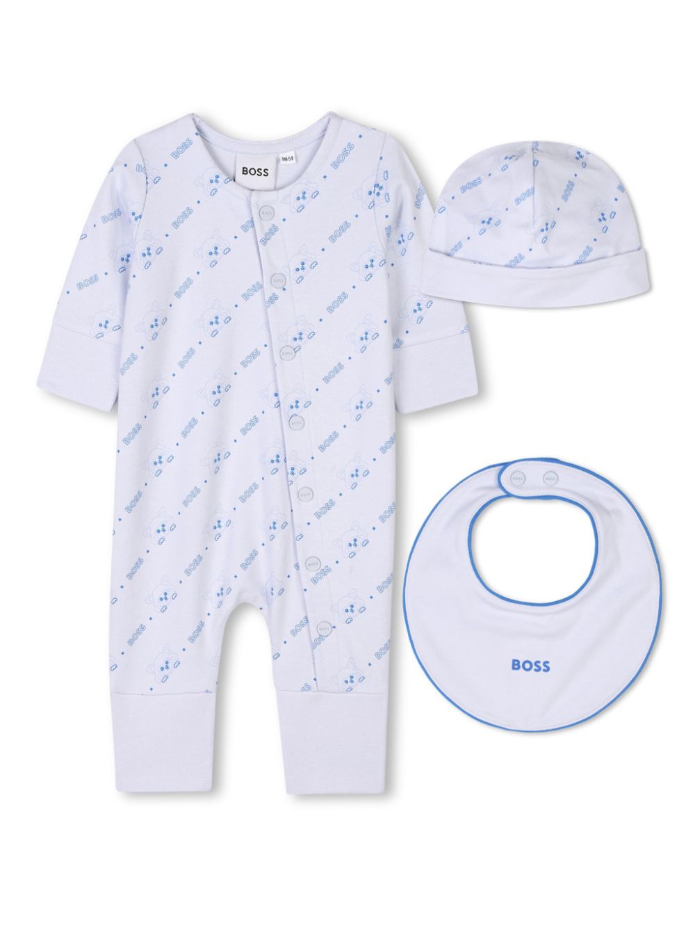 Logo-print pajama set - White