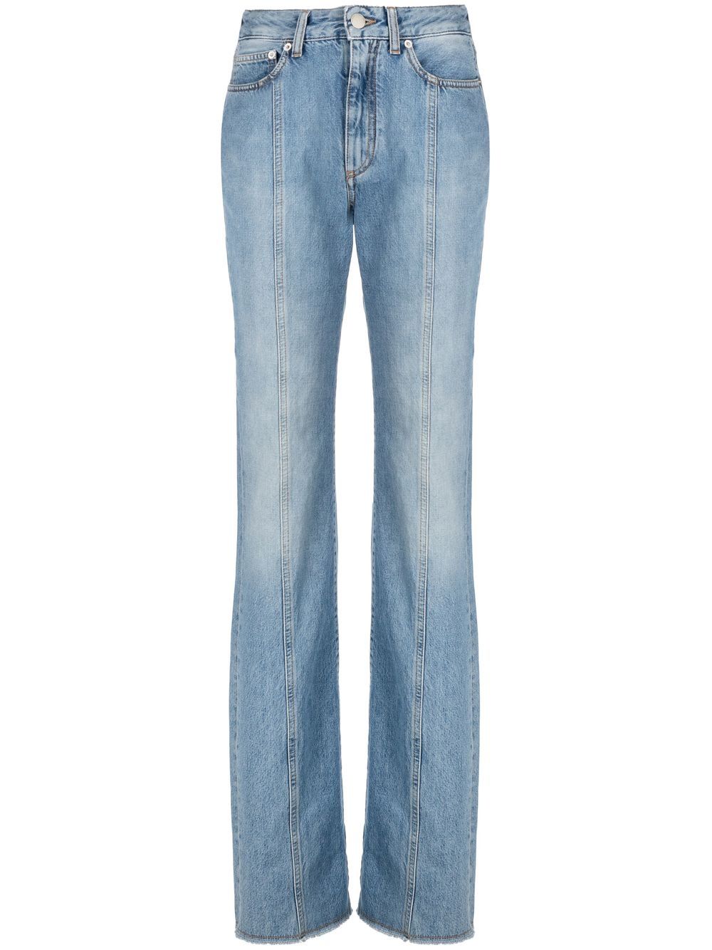 High-waist flared denim jeans - Blue