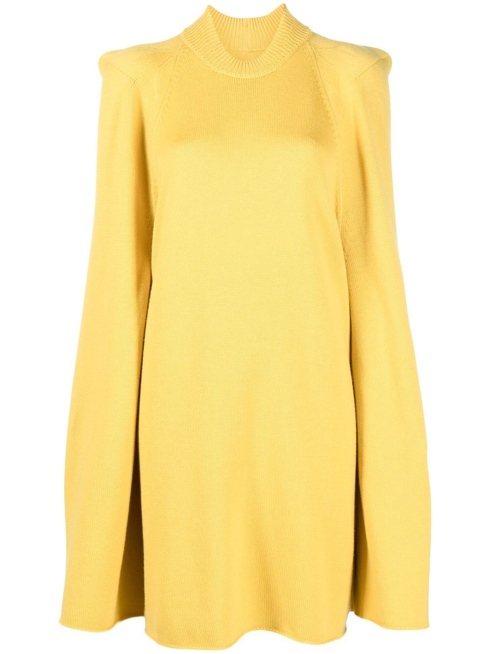 Tec exaggerated-shoulder jumper - Neutrals