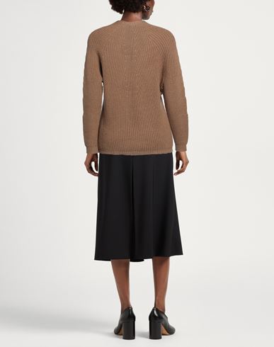 Alpha Studio Woman Sweater Camel Size 10 Merino Wool