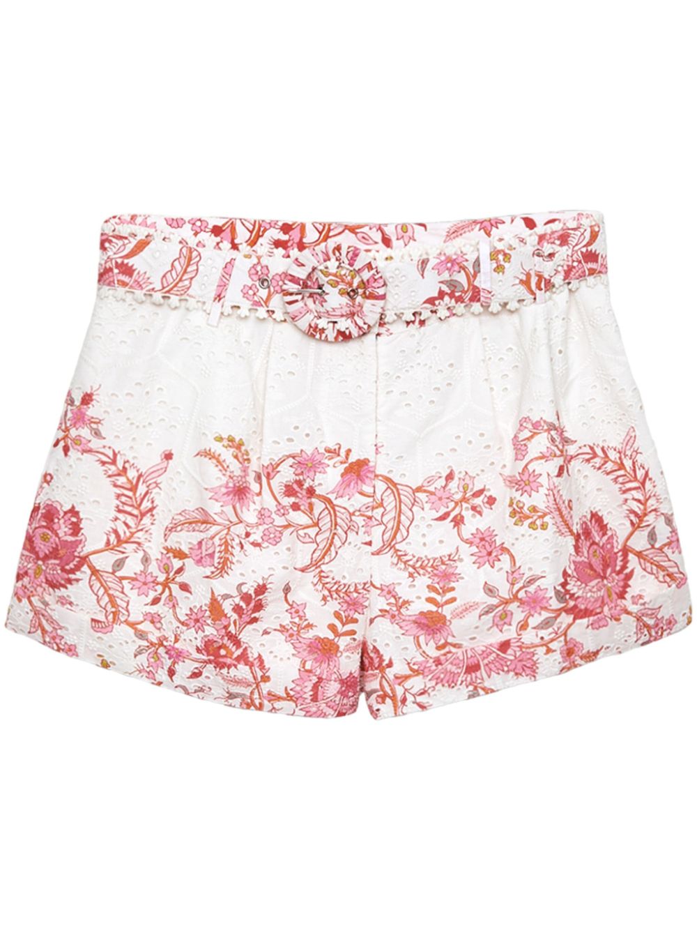 Broderie anglaise shorts - White