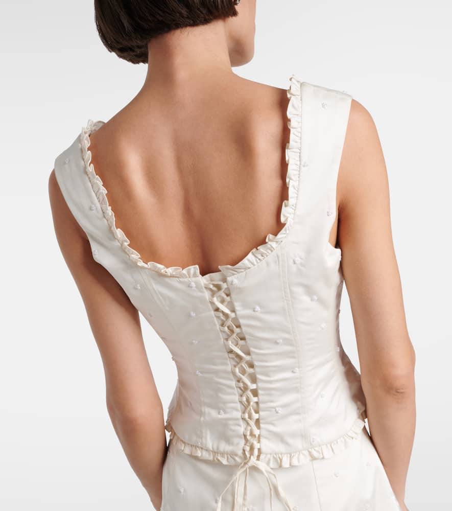 Camelia embellished corset