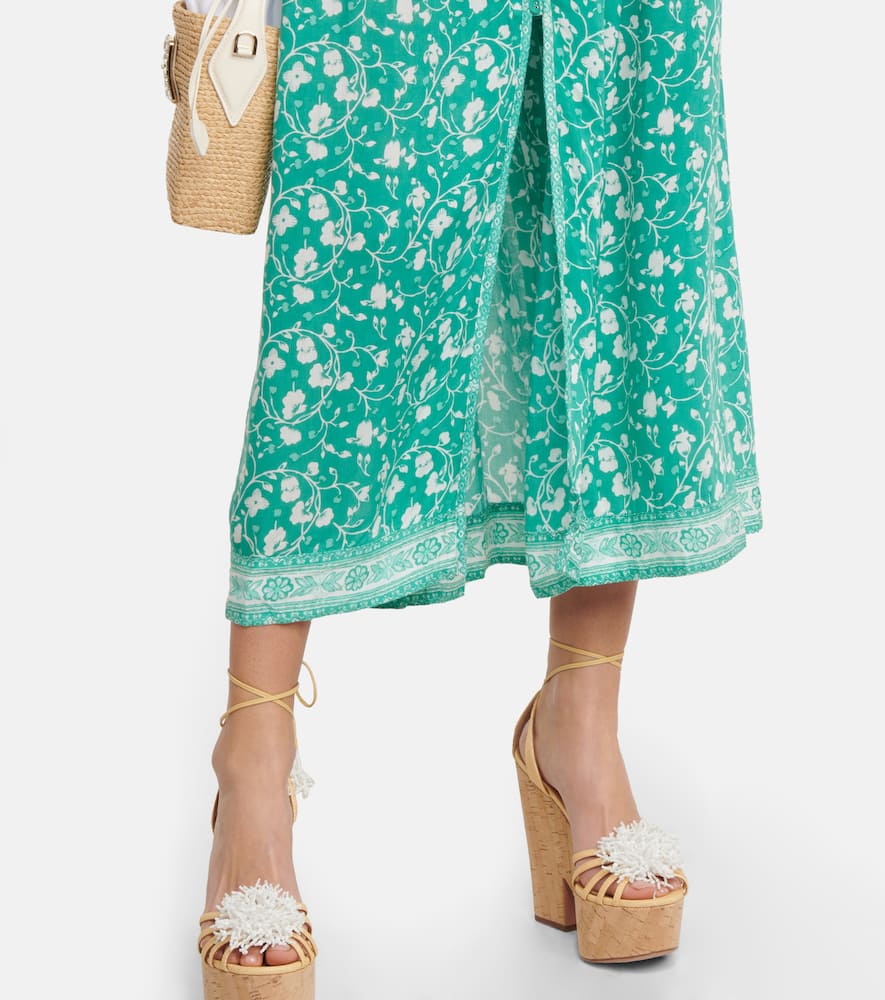 Della floral midi dress