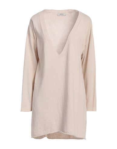 Alpha Studio Woman Sweater Beige Size ONESIZE Recycled wool, Viscose, Polyamide, Cashmere