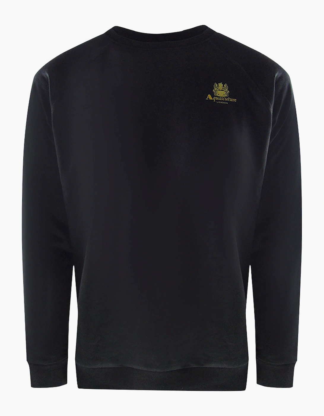 Men's Aquascutum Small Iconic Crest Black Crewneck Tracksuit Set - : 42/Regular