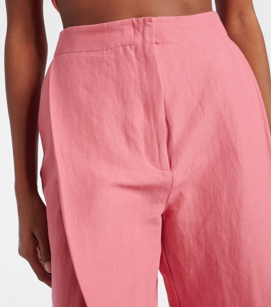 Santu linen and cotton-blend culottes