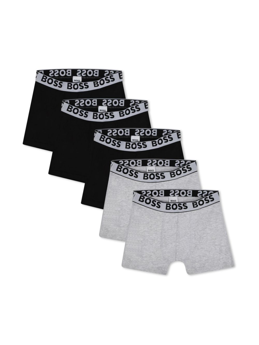 Logo-waistband boxers set - Black