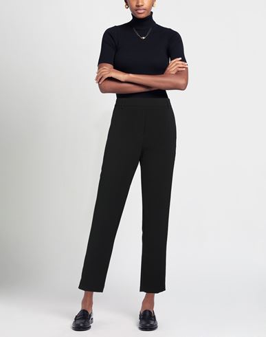 Woman Pants Black Size 4 Polyester, Elastane