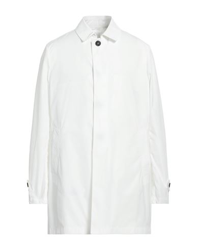 Brian Dales Man Overcoat & Trench Coat White Size 42 Polyester