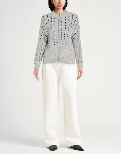 Easy Woman Cardigan Grey Size 6 Viscose, Polyester