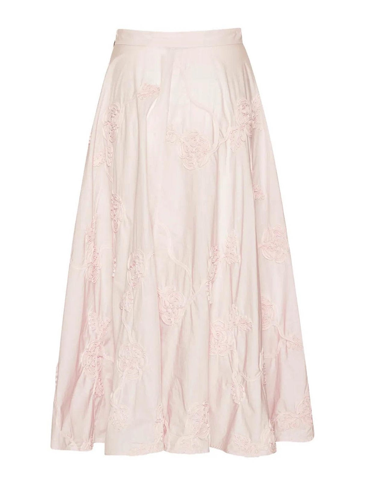 Pink Flower Maxi Skirt