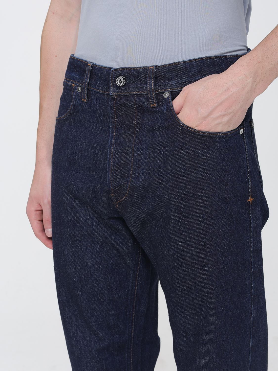Jeans Men color Navy