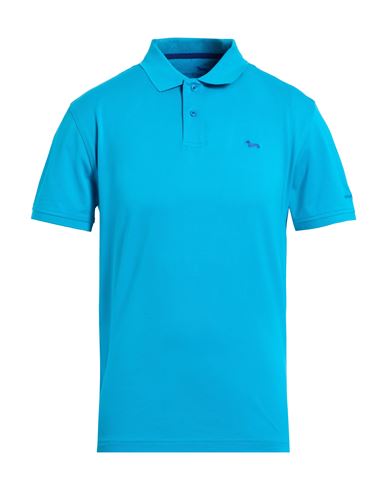 Man Polo shirt Turquoise Size 3XL Cotton