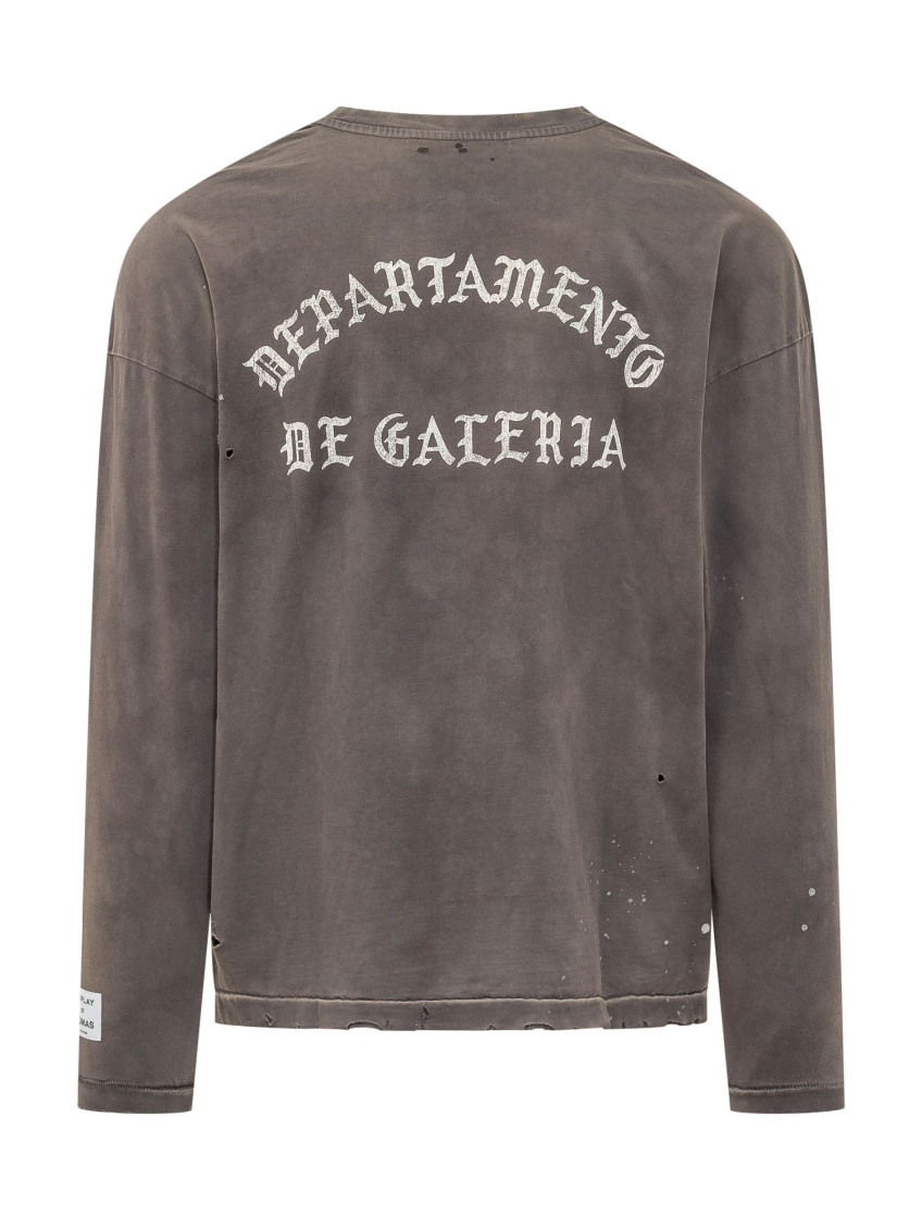 Distressed Crew Neck T-Shirt