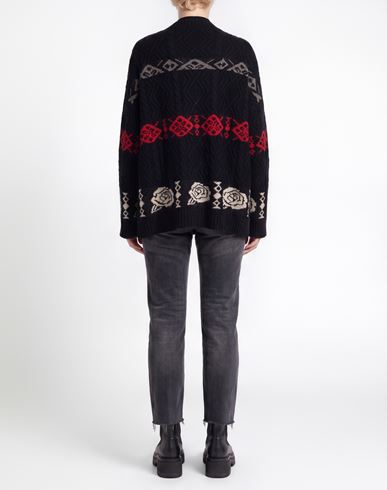Elena Mirò Woman Cardigan Midnight blue Size 14 Viscose, Polyester, Wool, Cashmere