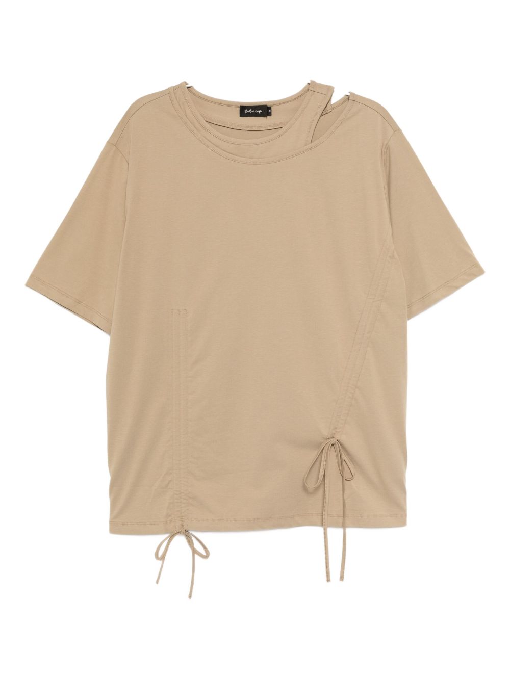 Ruched tee - Grey