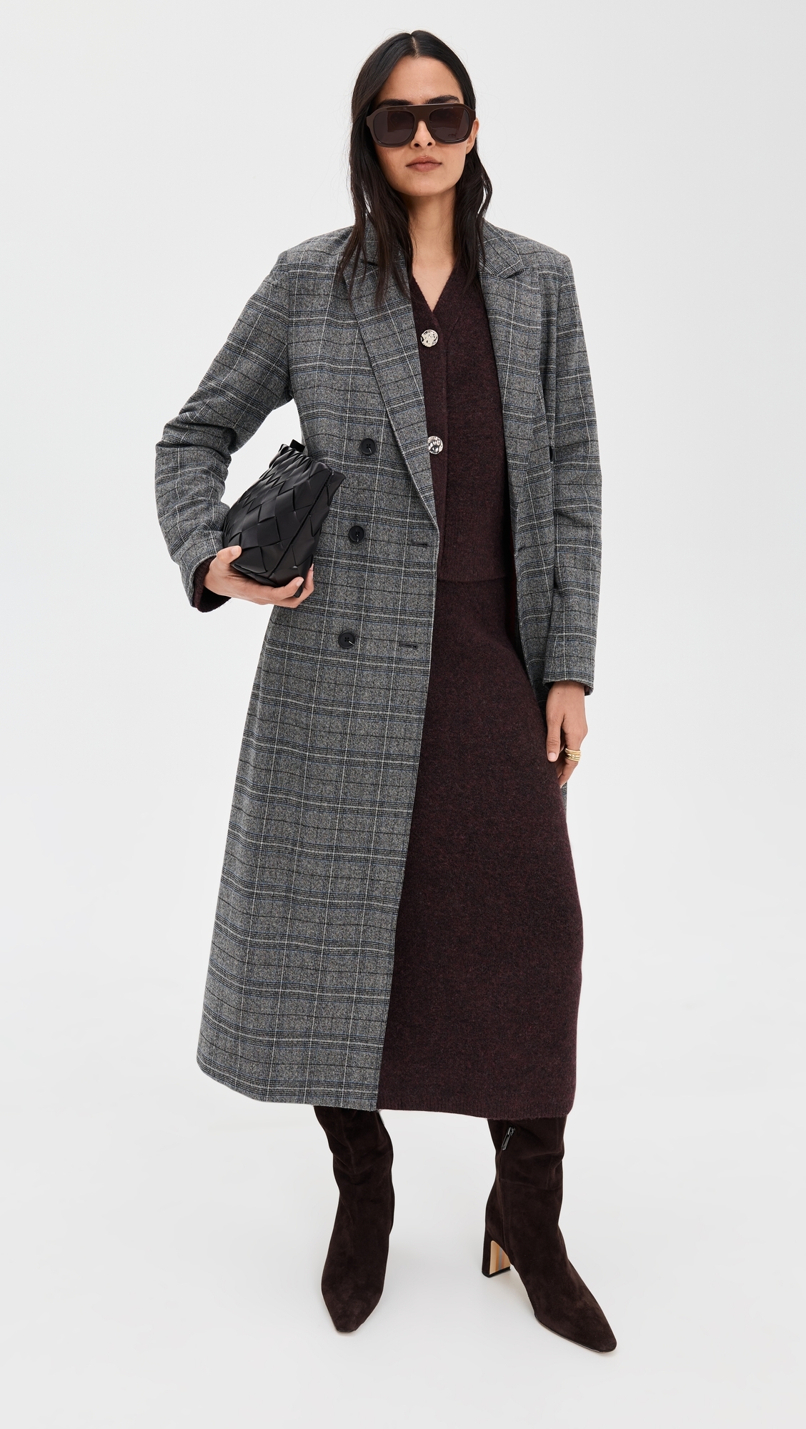 Ines Knit Midi Skirt Chocolate