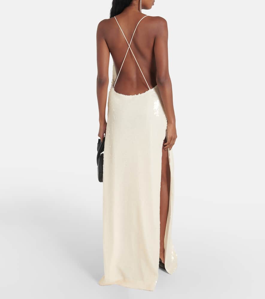 Magda Butrym Sequined open-back gown