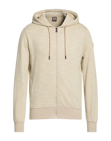 Man Sweatshirt Beige Size L Cotton, Polyester