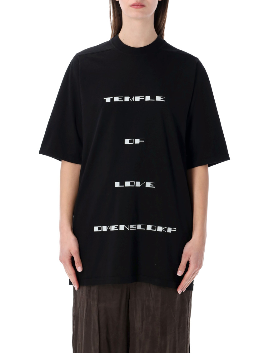 Black Graphic Crew Neck T-Shirt
