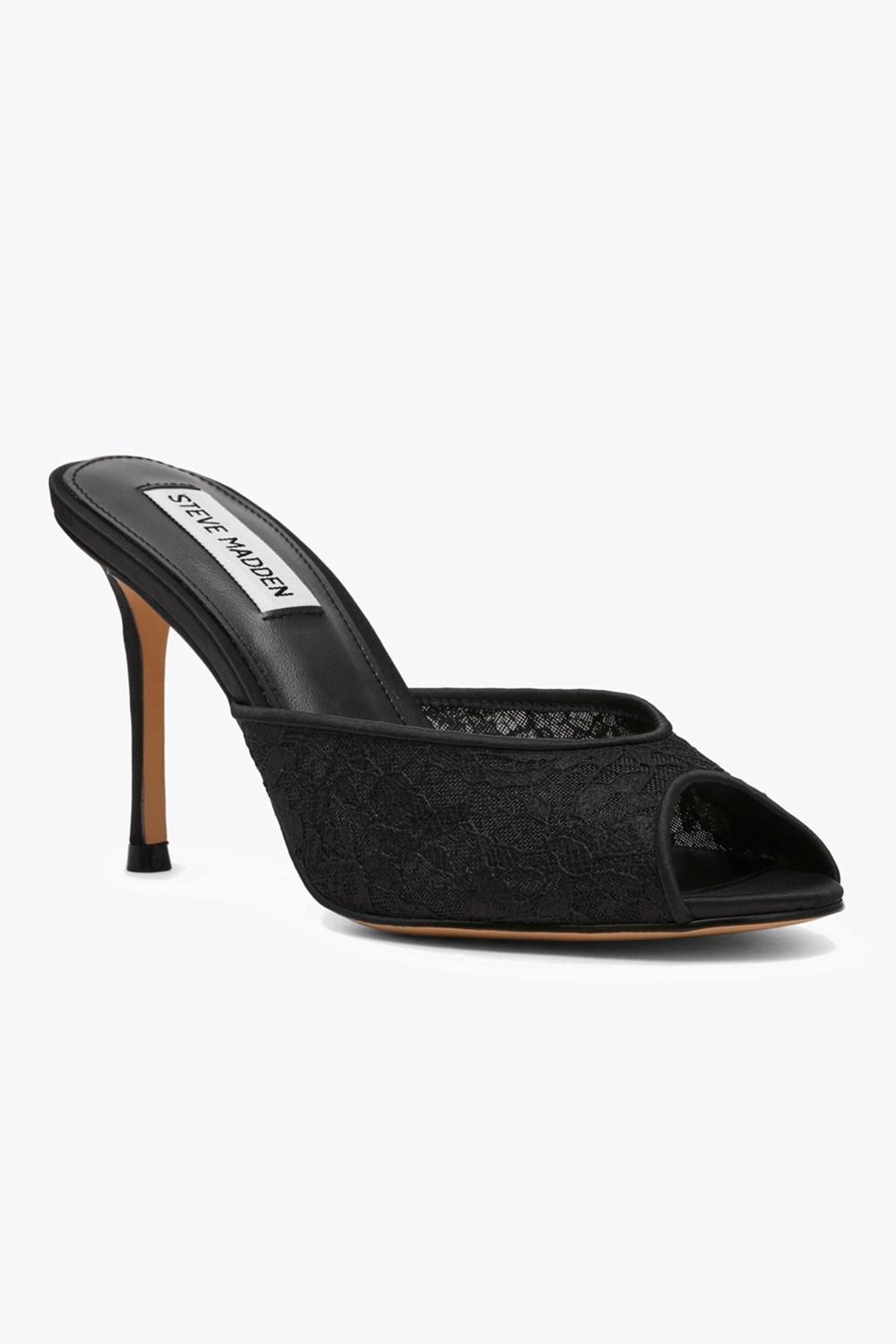 STEVE MADDEN Women's 'Rollout Black Lace' Fabric Hee