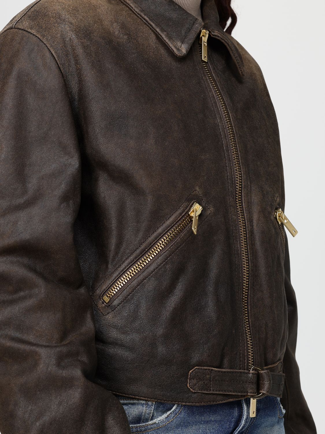 Jacket Woman color Dark