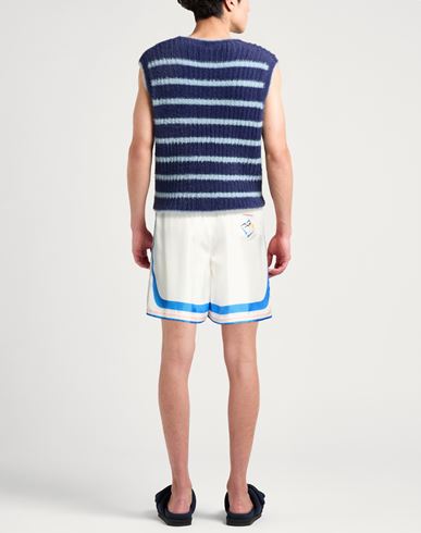 Man Shorts & Bermuda Shorts White Size L Silk