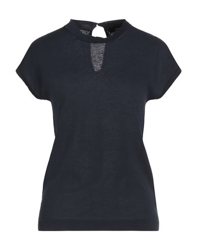 The Fine Essentials Woman Sweater Midnight blue Size 6 Cotton