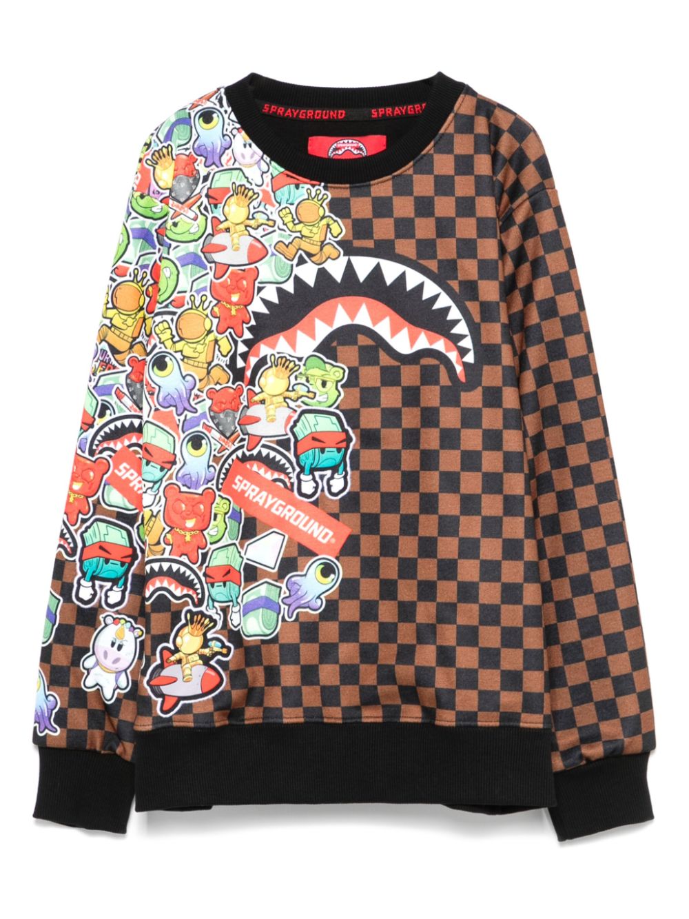 Sticker Bomb sweatshirt - Brown