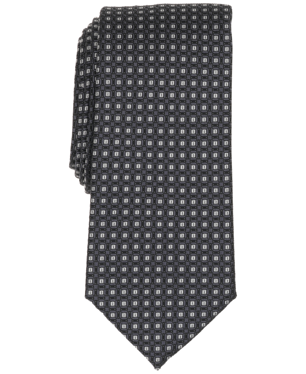 Men's Majestic Geometric Tie - Black