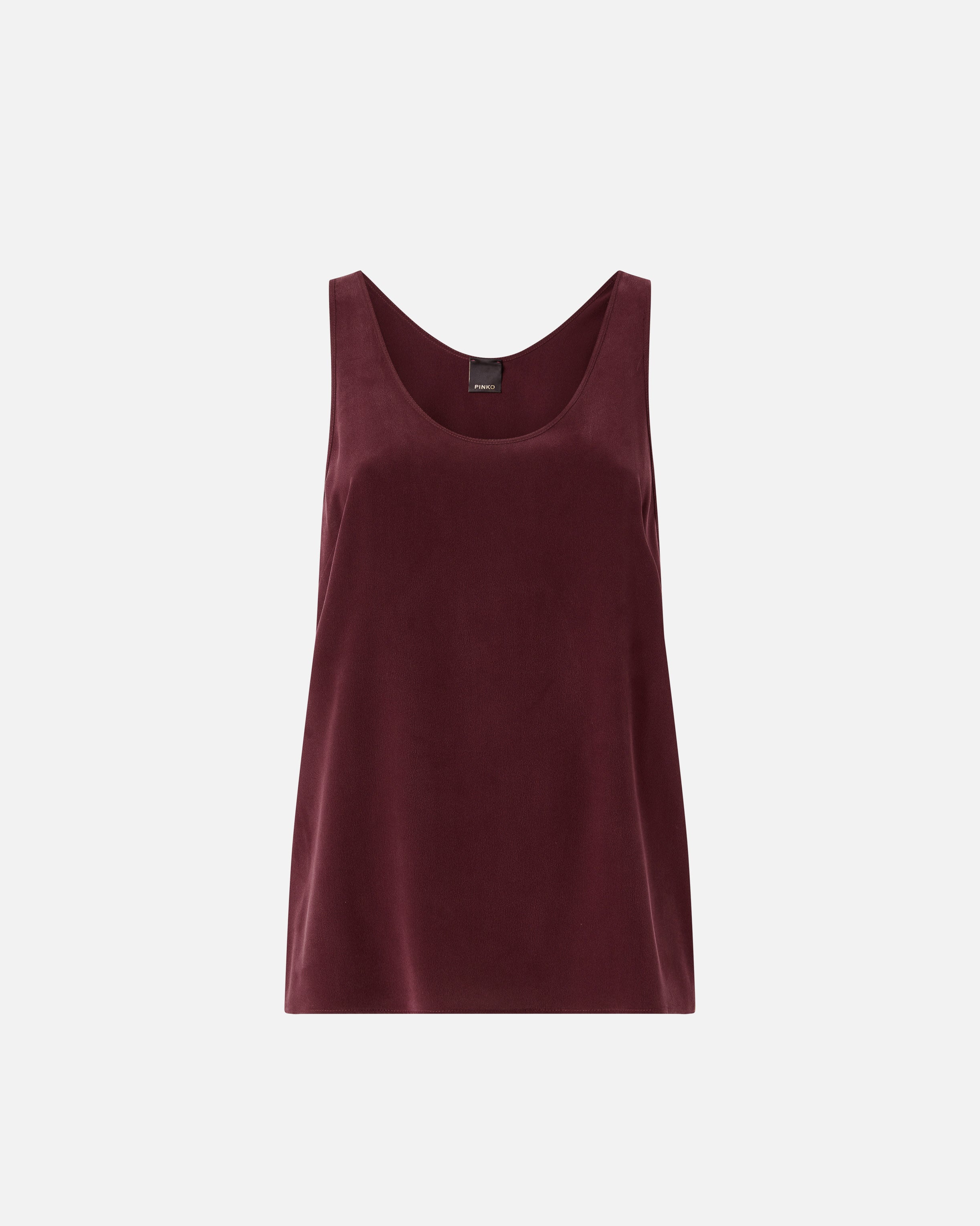 Vest top in sand wash silk - 36