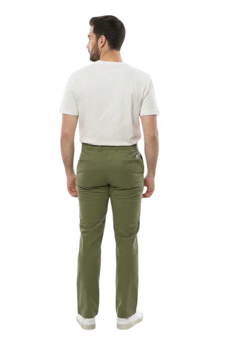 Green Slim Chino Pants