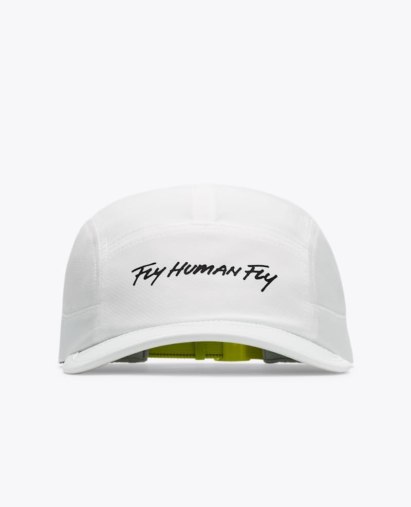 Hoka Run Hat in White/Multi