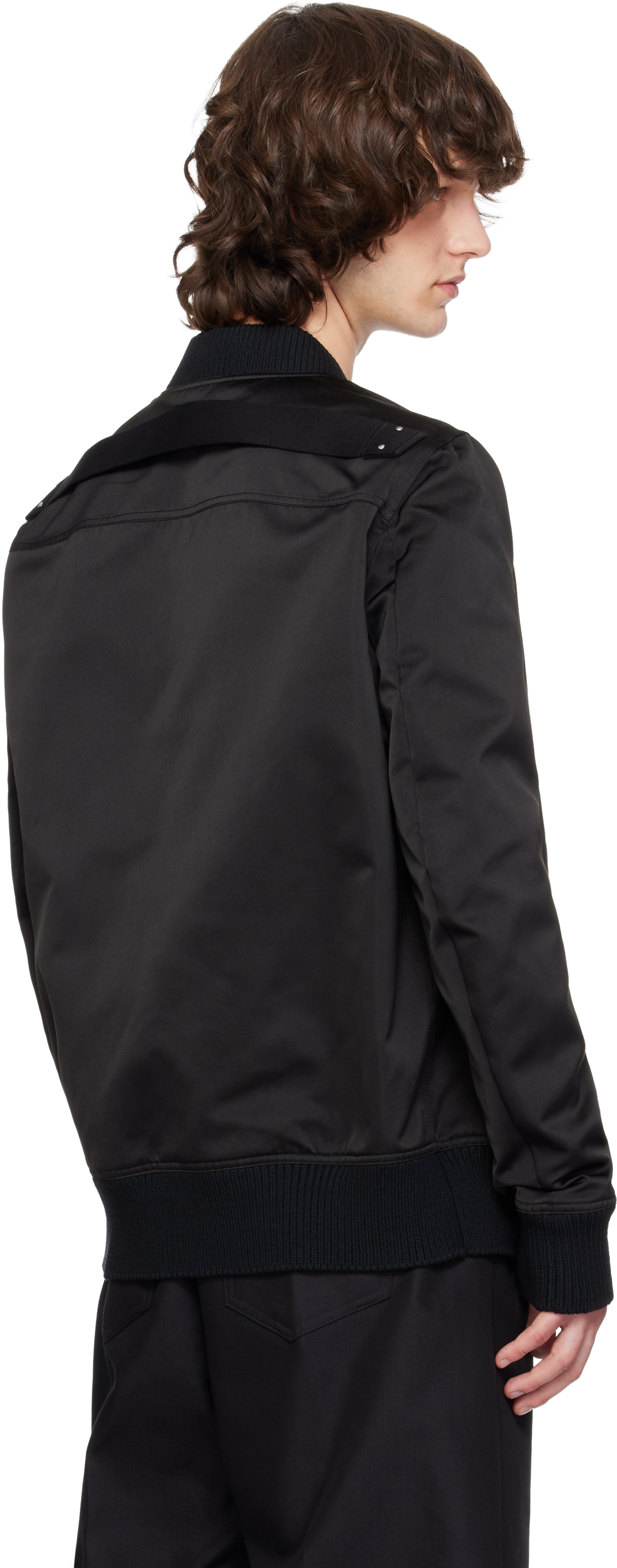 Black Temple Classic Flight Bomber Jacket