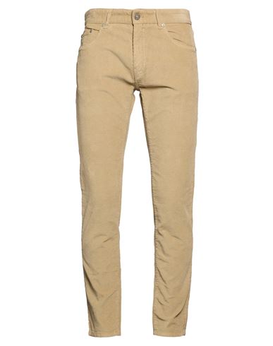 Man Pants Mustard Size 32 Cotton, Elastane