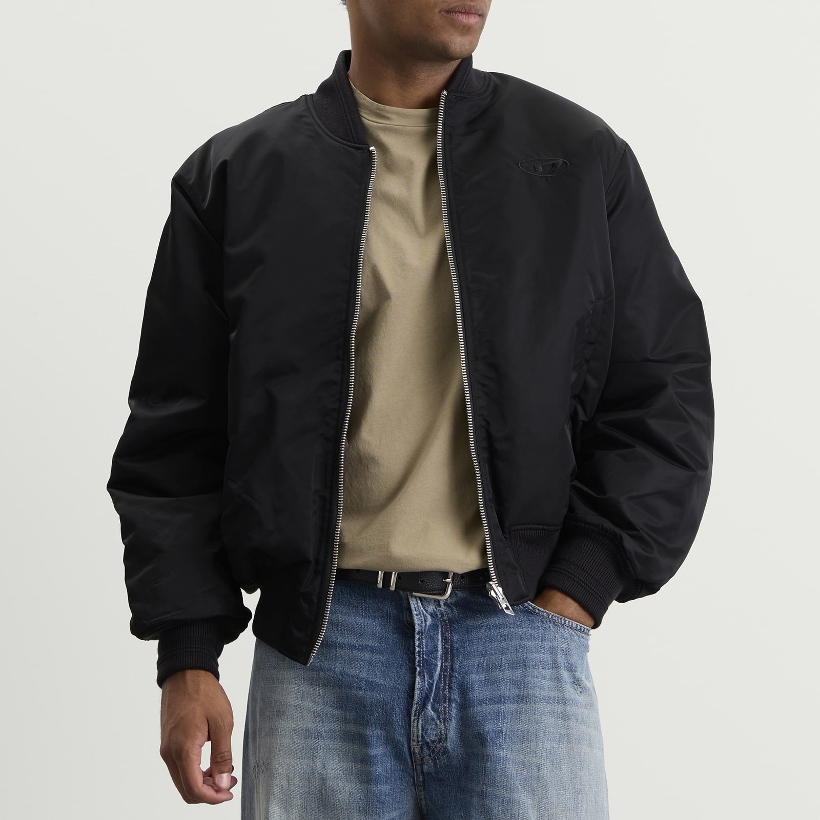 Men's Reversible Bomber Jacket Black